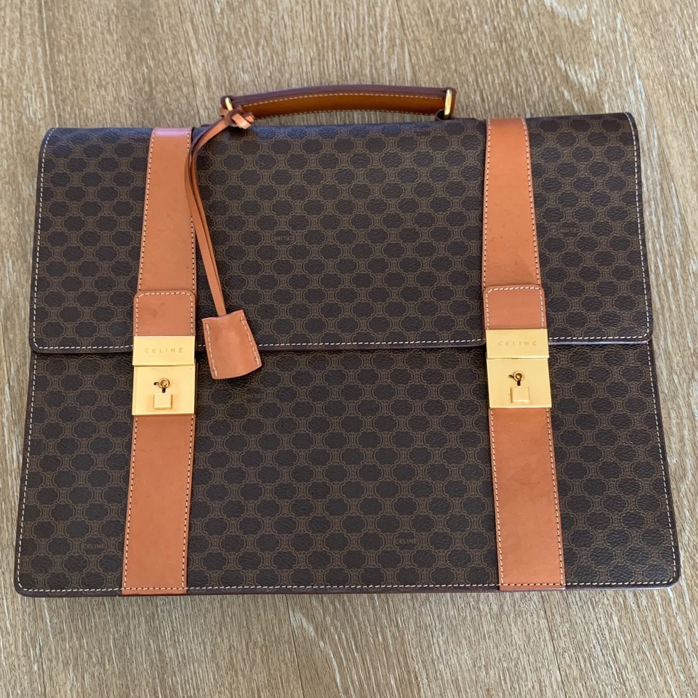 Vintage Céline Macadam Monogram briefcase